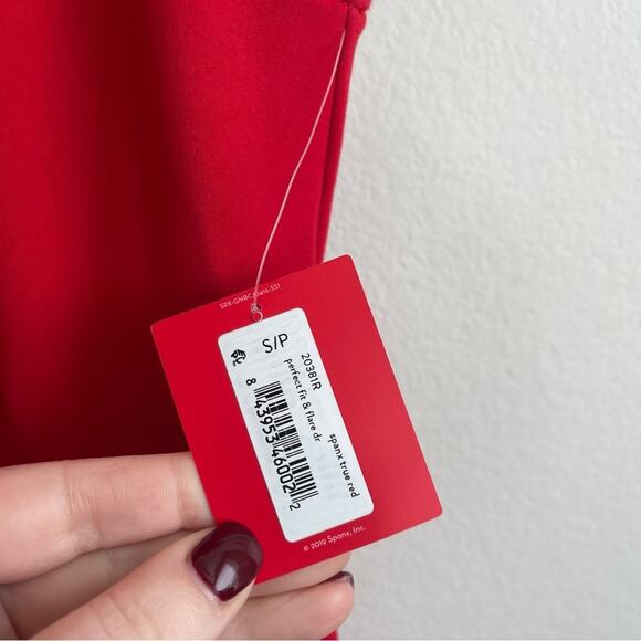 Spanx Perfect Fit & Flare Dress in True Red - Picture 5 of 10